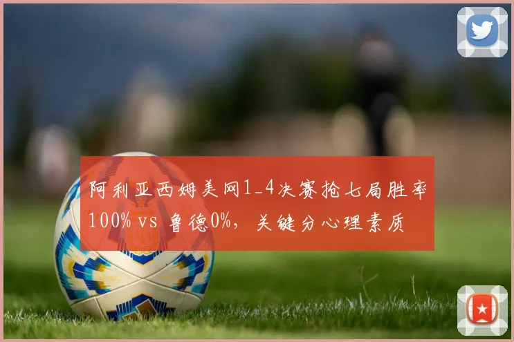 阿利亚西姆美网1_4决赛抢七局胜率100% vs 鲁德0%，关键分心理素质差异